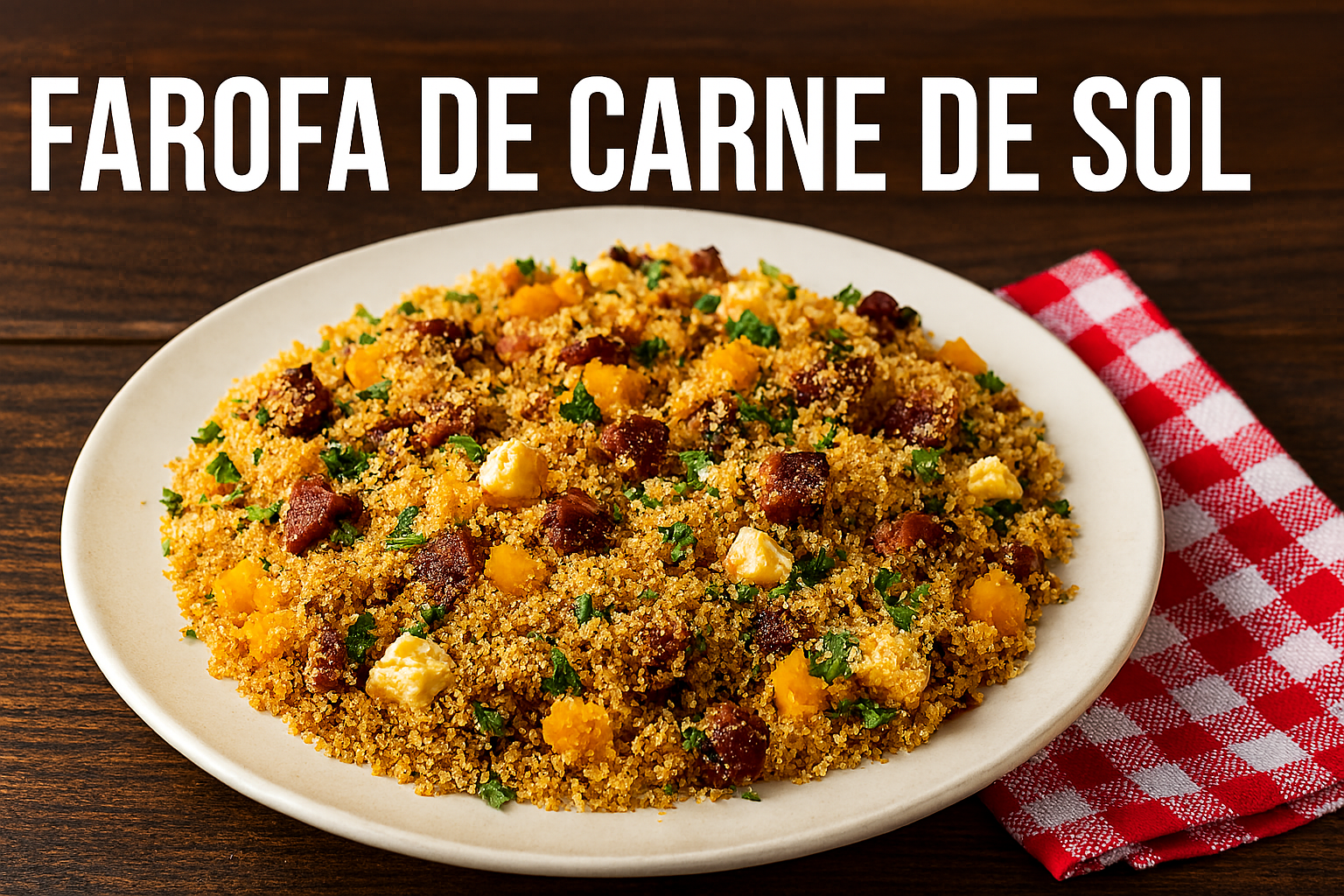 Farofa de Carne de Sol con Harina de Yuca: Sabor Nordestino con Toque Casero