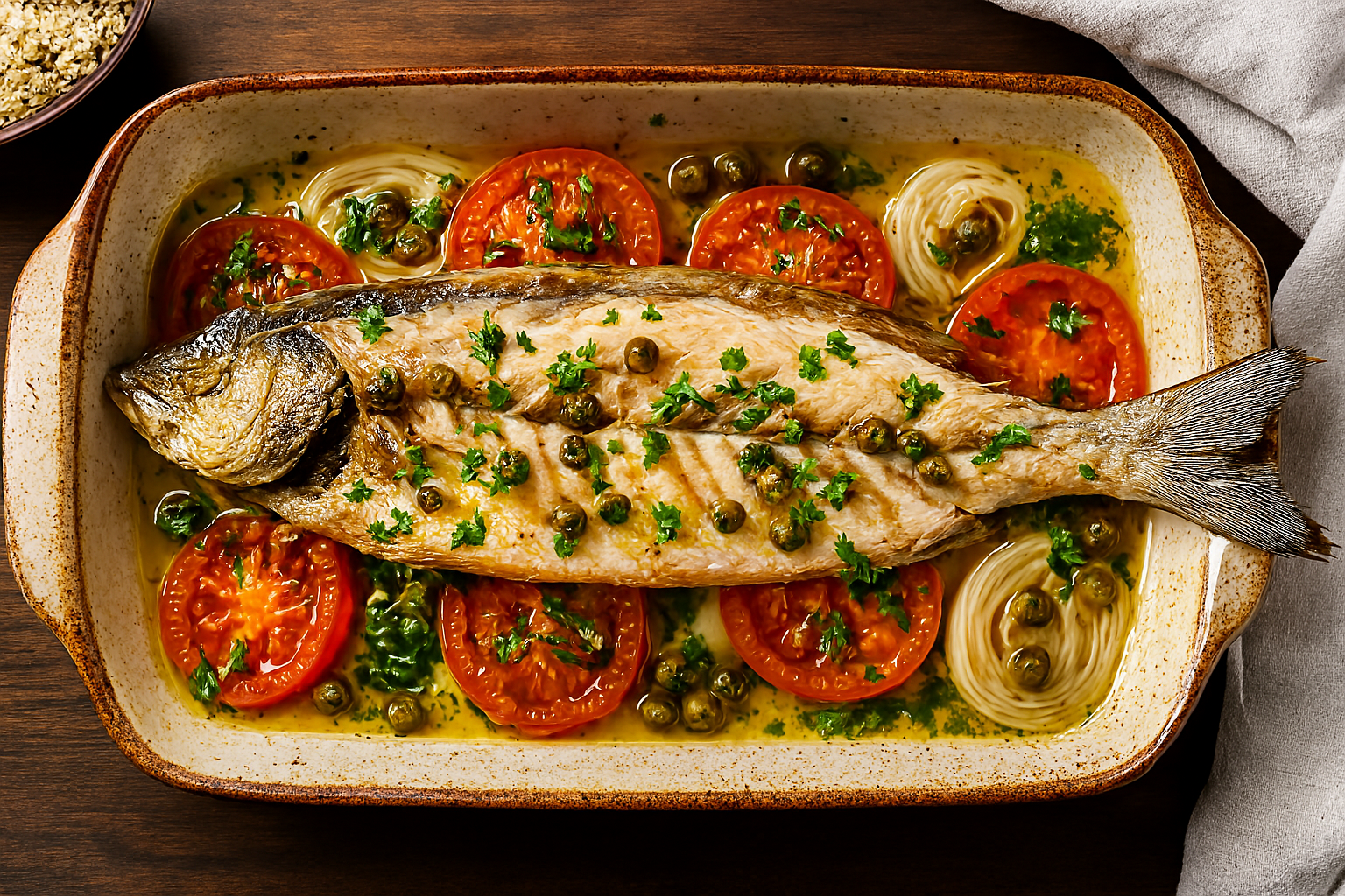 🐟 Elegancia que se Derrite en el Paladar ¿Sabes qué es la anchova? Descubre cómo preparar este maravilloso pescado con alcaparras y sorprende con una receta al horno