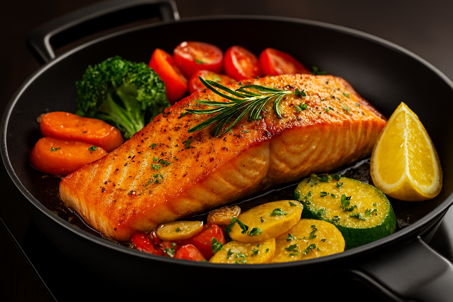 🧡 Salmón Dorado en Sartén Eléctrica: Sabor Sofisticado en Minutos